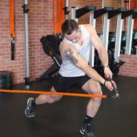 Stroops Coach Caysem Johnson Showcasing The Fit Stik Bar